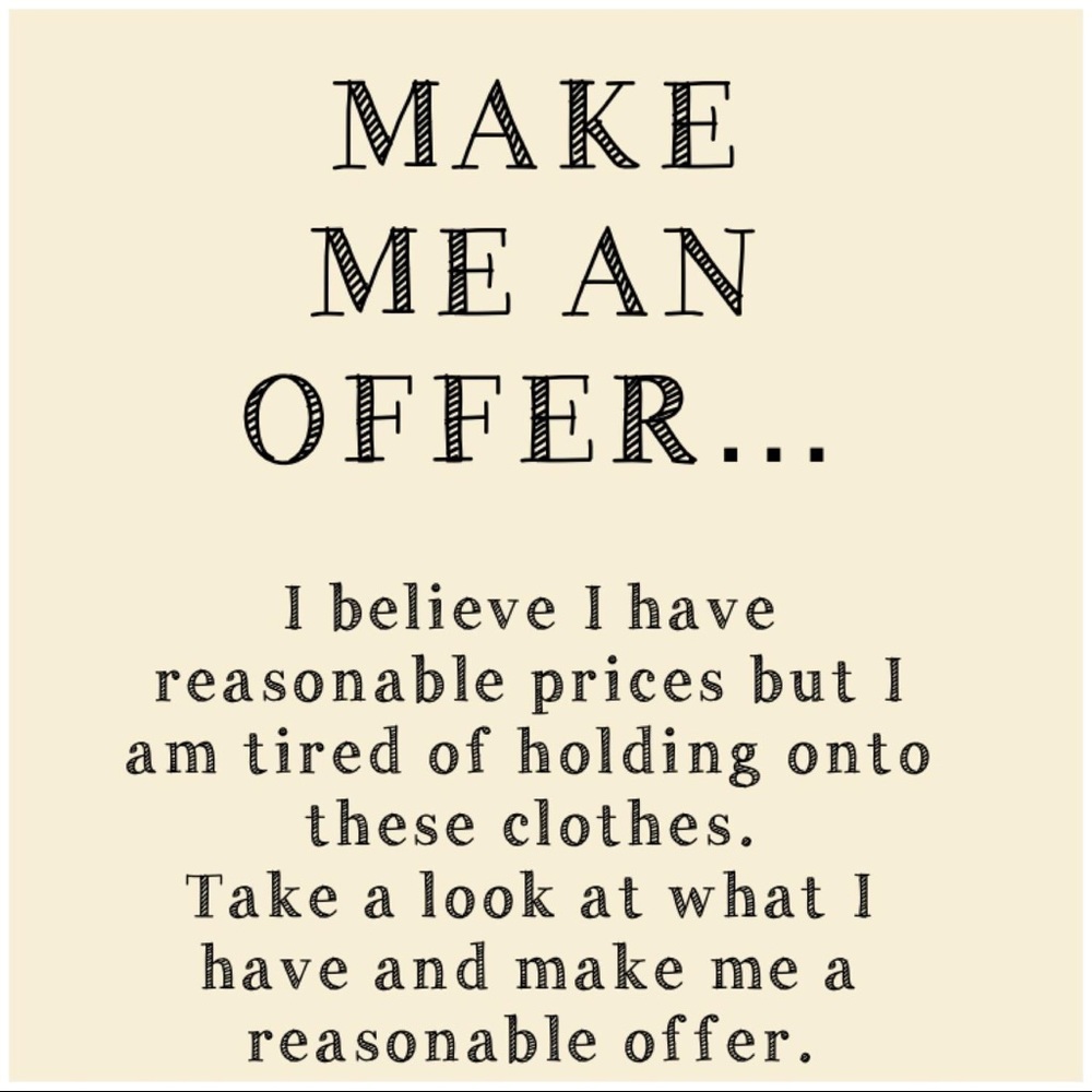 ✨All reasonable offers will be accepted‼️✨